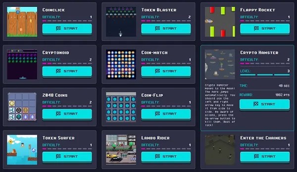 Mini-jeu Coins Runner